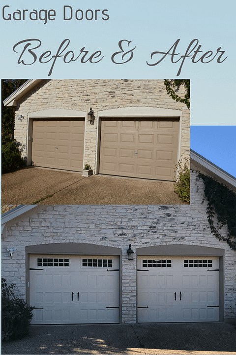 Pinterest Garage Door Before & After